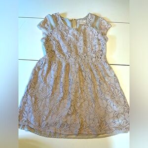 -Coincidence & Chance brown medium mini floral lace and lined dress